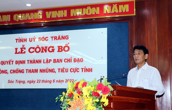 Sóc Trăng thành lập Ban Chỉ đạo phòng, chống tham nhũng, tiêu cực - Ảnh 1.