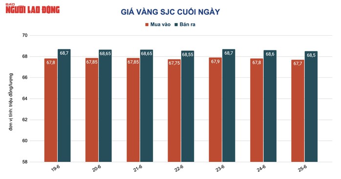 Giá vàng hôm nay 26-6: Giá vàng SJC, vàng trang sức tiếp tục giảm - Ảnh 2.