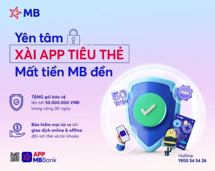 MB kích hoạt gói bảo vệ 50 triệu đồng trong 30 ngày cho khách hàng hiện hữu - Ảnh 1. MB kích hoạt gói bảo vệ 50 triệu đồng trong 30 ngày cho khách hàng hiện hữu - Ảnh 1.