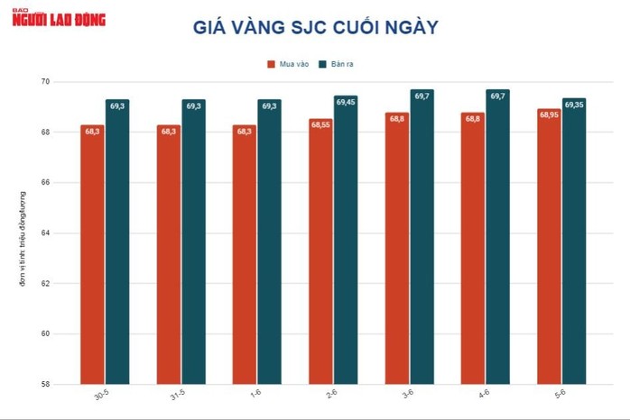 Giá vàng hôm nay 6-6: Vàng SJC lại giảm mạnh - Ảnh 2.