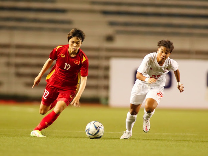Thắng dễ Myanmar, tuyển nữ Việt Nam đấu Philippines ở bán kết AFF Cup 2022 - Ảnh 3.