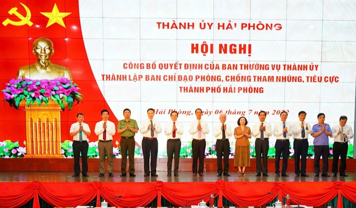 Bí thư Trần Lưu Quang làm Trưởng Ban chỉ đạo phòng chống tham nhũng, tiêu cực Hải Phòng - Ảnh 1.