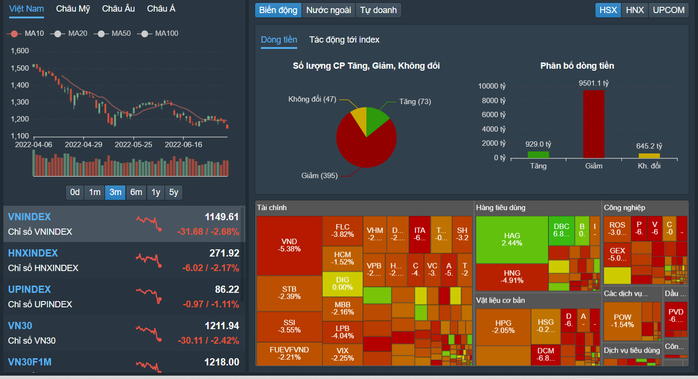 Cổ phiếu giảm sàn hàng loạt, VN-Index xuống thấp nhất 16 tháng - Ảnh 1.