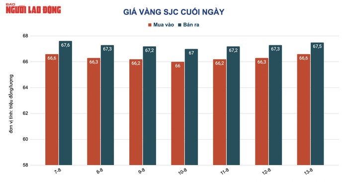 Giá vàng hôm nay 14-8: Giá vàng SJC vẫn quá cao so với thế giới - Ảnh 2.