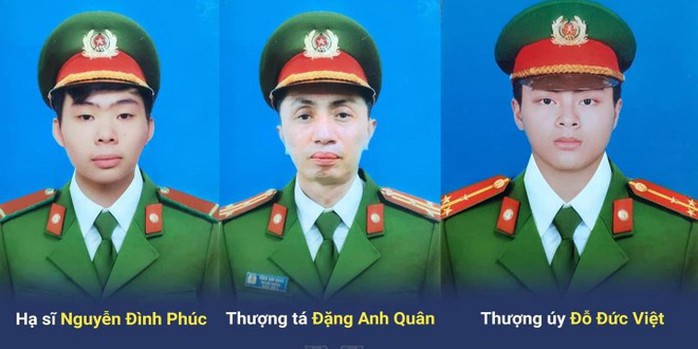 Truy tặng Huân chương Chiến công hạng Nhất cho 3 chiến sĩ hi sinh khi chữa cháy - Ảnh 1.