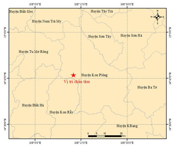 Động đất rất lớn ở Kon Tum, Quảng Nam và Đà Nẵng rung lắc, dân bỏ chạy khỏi nhà - Ảnh 1.
