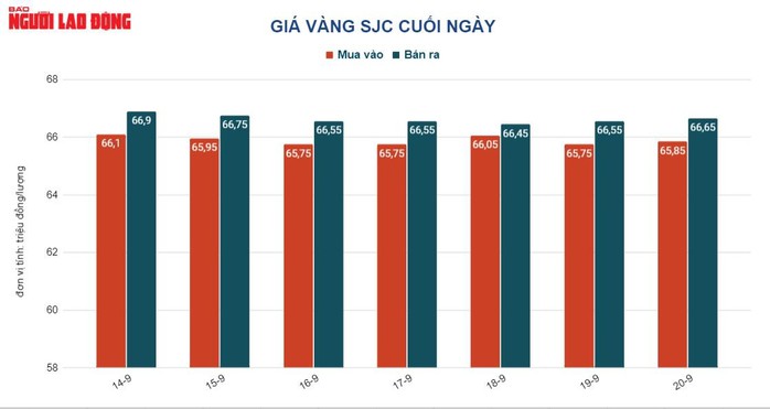 Giá vàng hôm nay 21-9: Vàng thế giới giảm sốc, trong nước vẫn bình lặng - Ảnh 2.