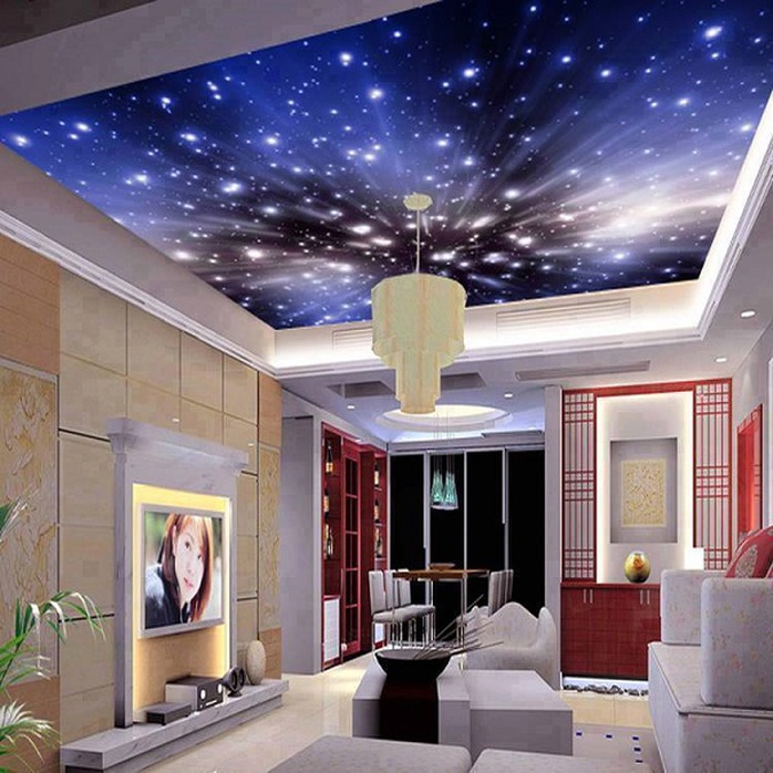 Trần nhựa 3D như những bức tranh nghệ thuật cho không gian sống - Ảnh 2. Trần nhựa 3D như những bức tranh nghệ thuật cho không gian sống - Ảnh 2.
