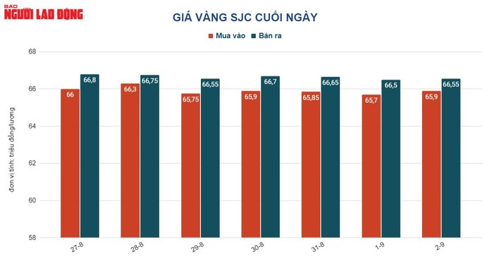 Giá vàng hôm nay 3-9: USD ồ ạt giảm giá, vàng đảo chiều đi lên - Ảnh 2.