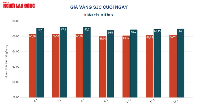 Giá vàng hôm nay 13-1: Tăng dữ dội - Ảnh 2.