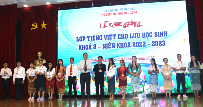 Trường ĐH Cửu Long khai giảng lớp đào tạo tiếng Việt cho lưu học sinh - Ảnh 1.