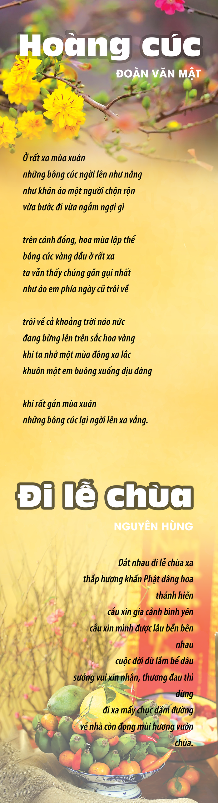 Bài thơ Hoàng cúc và Đi lễ chùa - Ảnh 1.