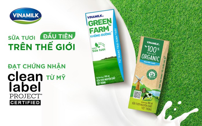 Sữa tươi Vinamilk tiên phong đạt chuẩn của Clean Label Project từ Mỹ - Ảnh 1. Sữa tươi Vinamilk tiên phong đạt chuẩn của Clean Label Project từ Mỹ - Ảnh 1.