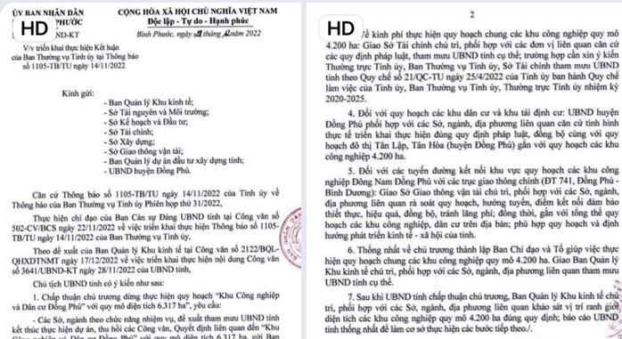 Dừng thực hiện quy hoạch KCN và dân cư Đồng Phú với 6.317ha - Ảnh 2.