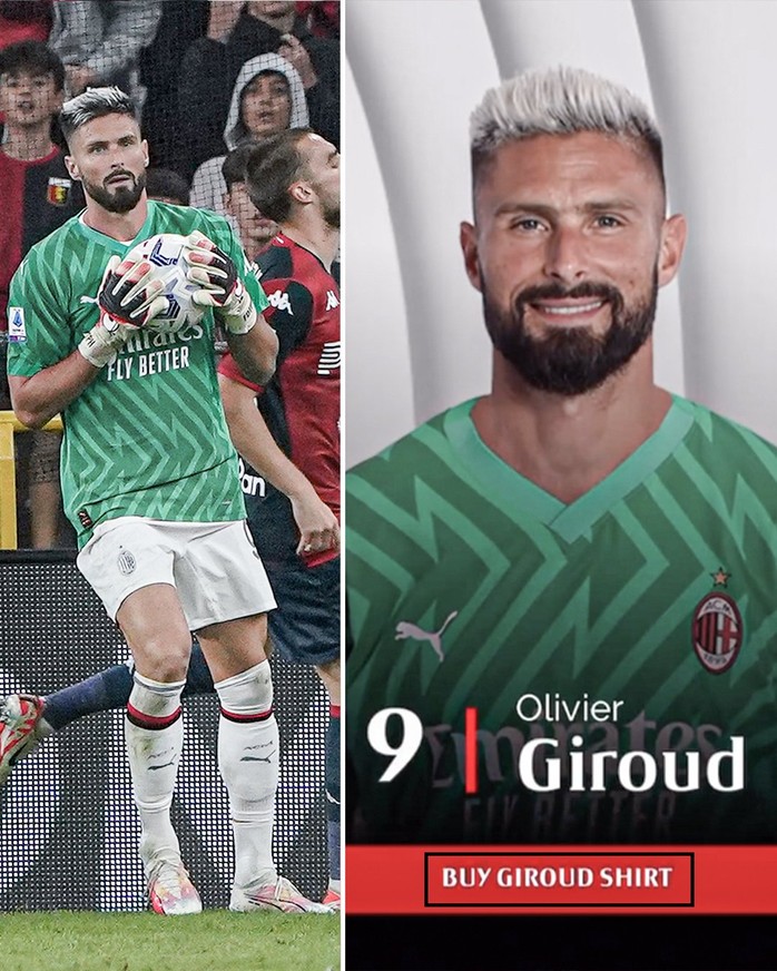 Giroud và những “thủ môn bất đắc dĩ” đáng nhớ - Ảnh 1.