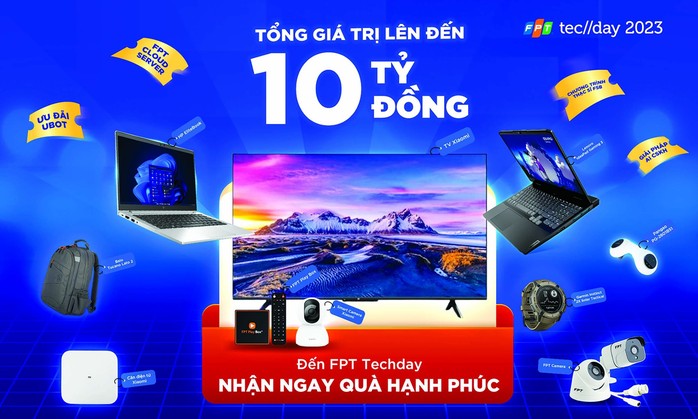 FPT TECHDAY 2023: Cơ hội nhận quà khủng cho người tham dự - Ảnh 1. FPT TECHDAY 2023: Cơ hội nhận quà khủng cho người tham dự - Ảnh 1.