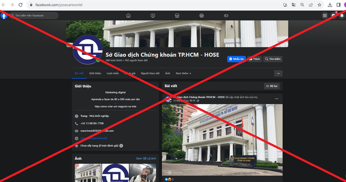 Phát hiện nhiều tài khoản facebook giả mạo Sở giao dịch Chứng khoán TPHCM - Ảnh 3.