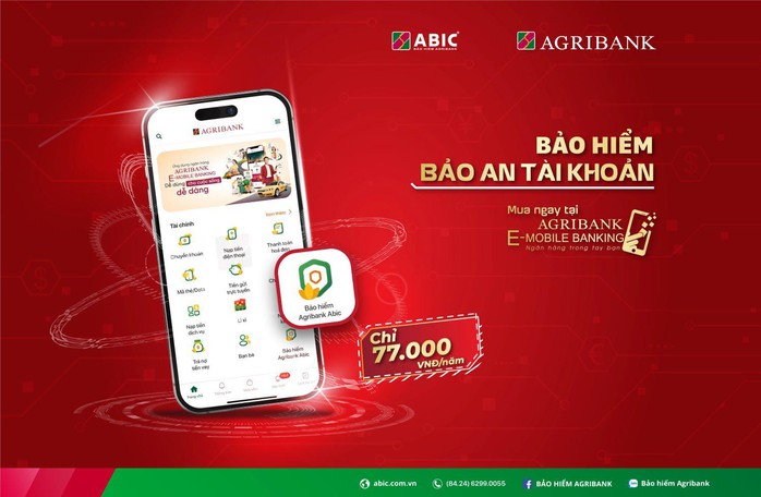 Dịch vụ Bảo an tài khoản chính thức ra mắt trên ứng dụng Agribank E-Mobile Banking - Ảnh 1. Dịch vụ Bảo an tài khoản chính thức ra mắt trên ứng dụng Agribank E-Mobile Banking - Ảnh 1.