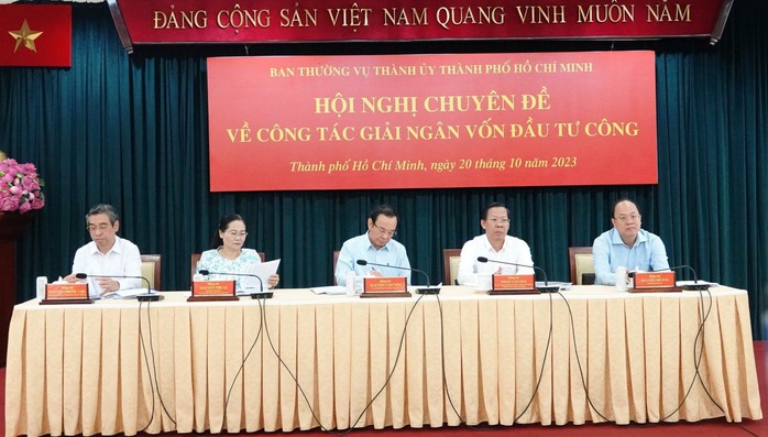Bí thư Thành ủy TP HCM Nguyễn Văn Nên: Nhìn thẳng, không né tránh giải ngân đầu tư công chậm - Ảnh 2.