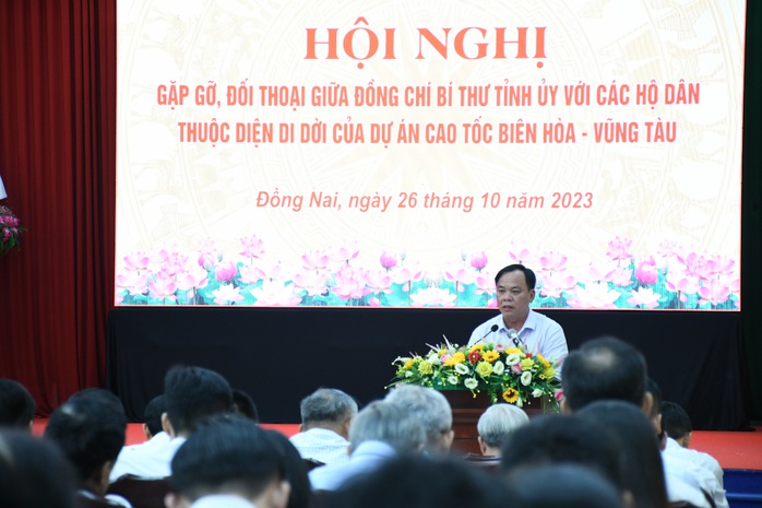 Lãnh đạo Đồng Nai đối thoại với người dân bị ảnh hưởng bởi dự án cao tốc Biên Hòa - Vũng Tàu - Ảnh 2.