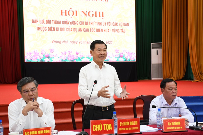 Lãnh đạo Đồng Nai đối thoại với người dân bị ảnh hưởng bởi dự án cao tốc Biên Hòa - Vũng Tàu - Ảnh 1.