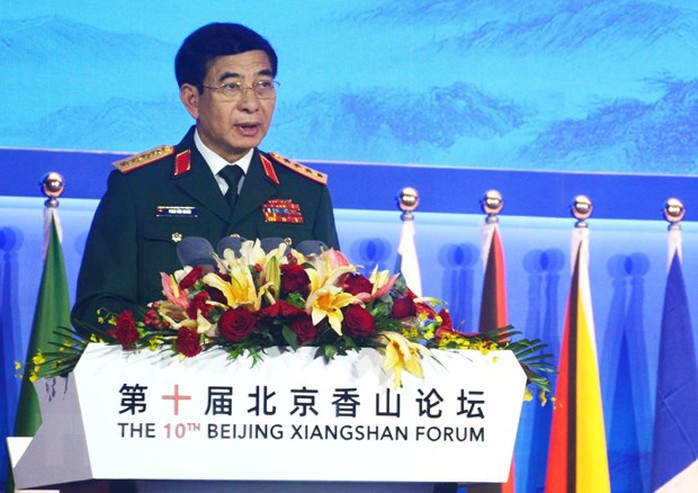 Đại tướng Phan Văn Giang nêu chính sách 4 không tại diễn đàn ở Trung Quốc - Ảnh 1.