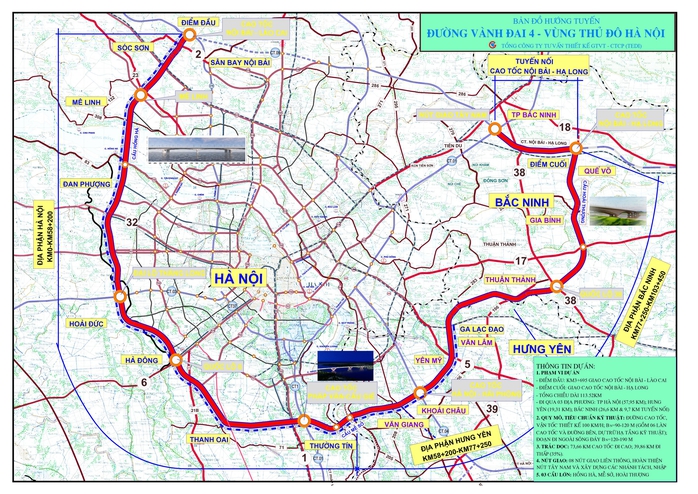 Tăng tổng mức đầu tư Dự án đường vành đai 4 - Vùng Thủ đô Hà Nội - Ảnh 1.