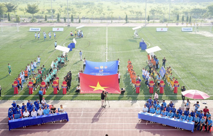 Khai mạc Giải vô địch bóng đá công nhân toàn quốc 2023 khu vực TPHCM - Ảnh 1.