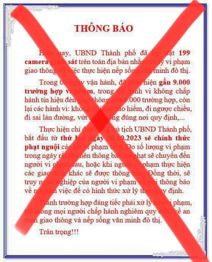 Thực hư thông tin “phạt nguội” vi phạm giao thông ở Vĩnh Long - Ảnh 1.