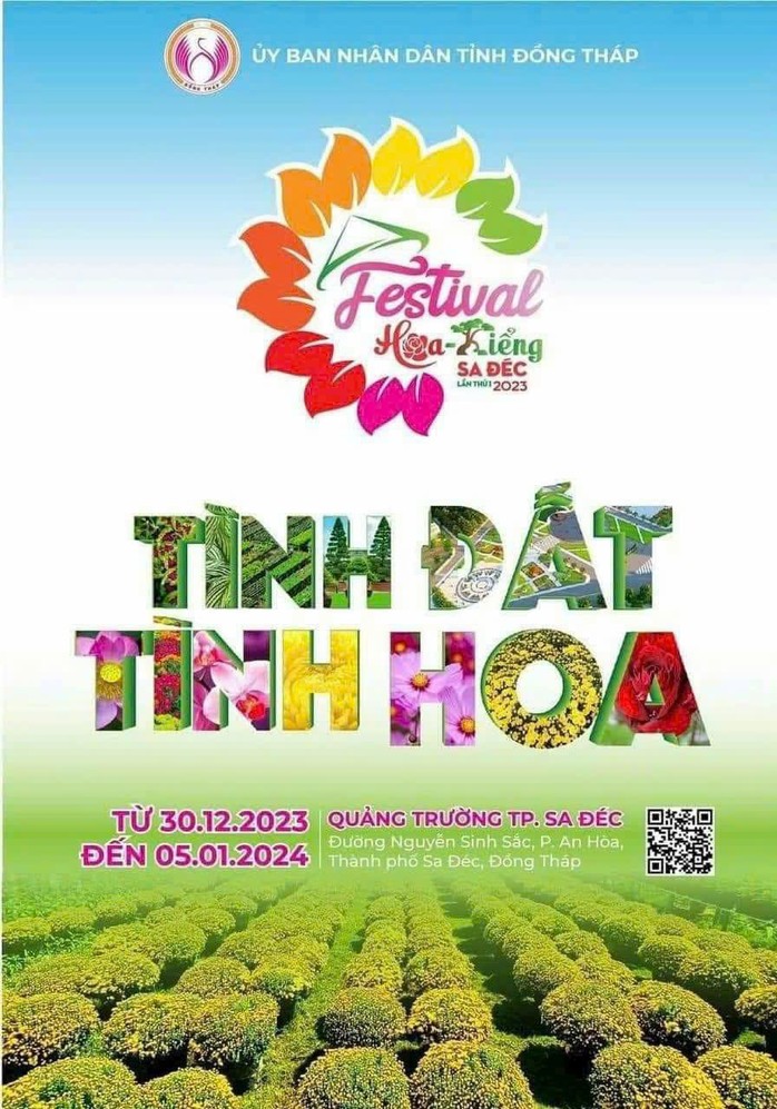 Độc đáo bộ nhận diện về festival hoa kiểng đầu tiên ở Đồng Tháp - Ảnh 1.