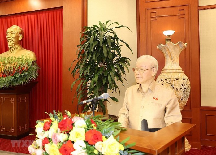 Tổng Bí thư Nguyễn Phú Trọng gặp mặt điển hình toàn quốc học tập và làm theo Bác - Ảnh 3.