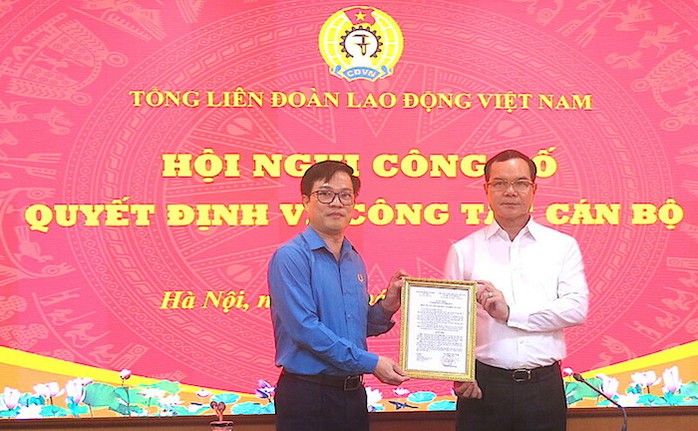 TS Vũ Minh Tiến làm Trưởng Ban Chính sách - Pháp luật Tổng LĐLĐ Việt Nam - Ảnh 1. TS Vũ Minh Tiến làm Trưởng Ban Chính sách - Pháp luật Tổng LĐLĐ Việt Nam - Ảnh 1.