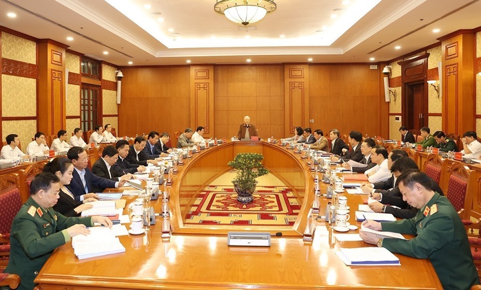 Tổng Bí thư Nguyễn Phú Trọng chủ trì họp về phòng, chống tham nhũng, tiêu cực - Ảnh 1.