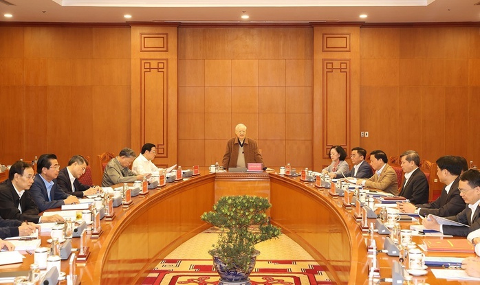 Tổng Bí thư Nguyễn Phú Trọng chủ trì họp về phòng, chống tham nhũng, tiêu cực - Ảnh 3.