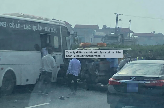 VIDEO: Va chạm xe tuần tra giao thông trên cao tốc, đôi nam nữ thương vong - Ảnh 1.