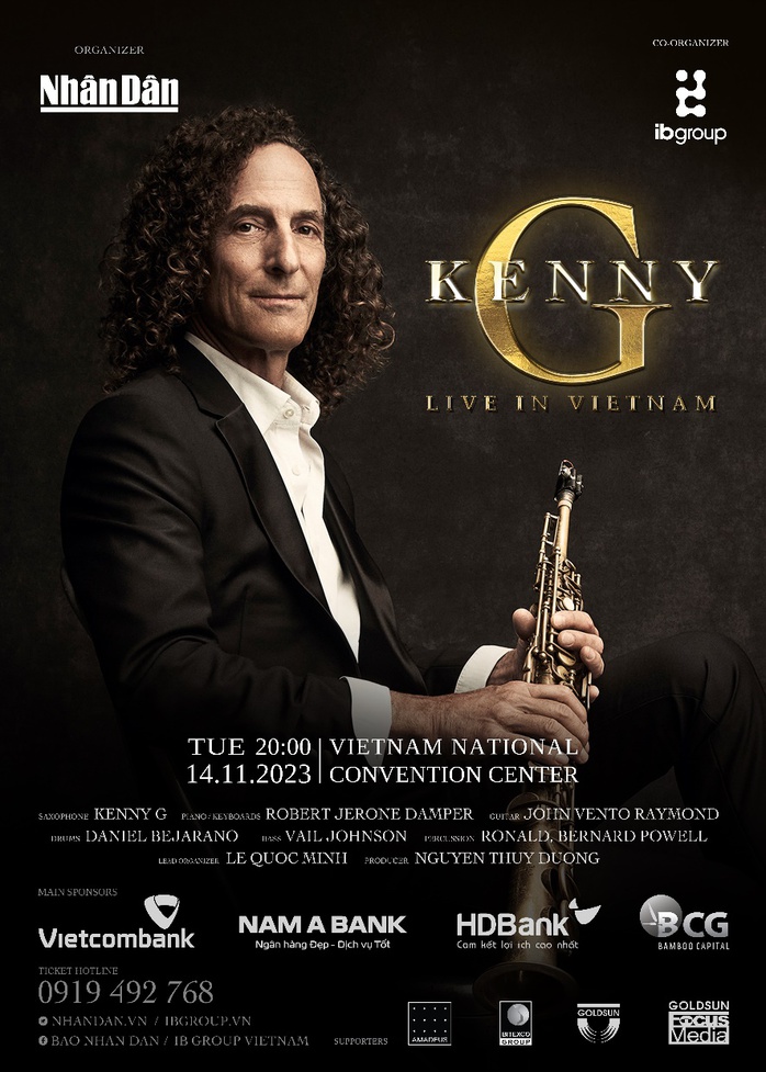 Vietcombank đồng hành sự kiện âm nhạc Kenny G Live in Vietnam - Ảnh 1. Vietcombank đồng hành sự kiện âm nhạc Kenny G Live in Vietnam - Ảnh 1.