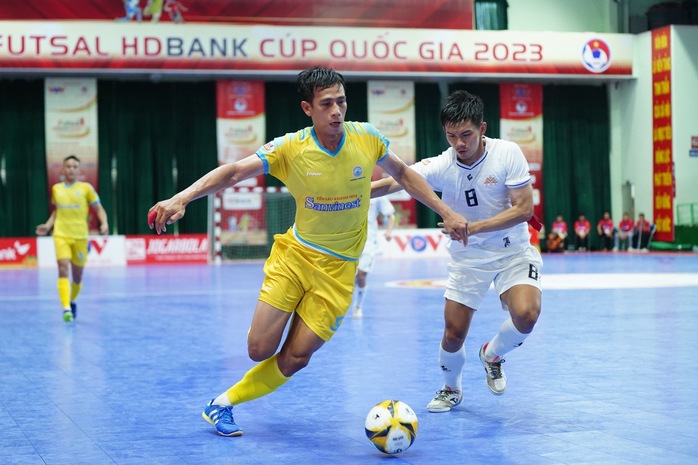Futsal Cúp quốc gia 2023: Hồ Văn Ý dự bị, Thái Sơn Nam thắng đậm trận ra quân - Ảnh 4.