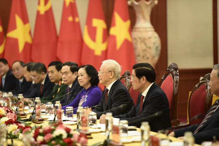 Tổng Bí thư Nguyễn Phú Trọng hội đàm với Tổng Bí thư, Chủ tịch nước Trung Quốc Tập Cận Bình- Ảnh 5. Tổng Bí thư Nguyễn Phú Trọng hội đàm với Tổng Bí thư, Chủ tịch nước Trung Quốc Tập Cận Bình- Ảnh 5.
