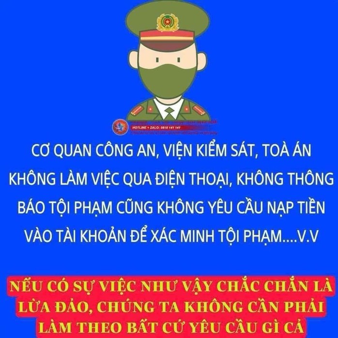 Mất 650 triệu đồng khi nghe cuộc gọi từ người xưng "cán bộ công an"- Ảnh 2. Mất 650 triệu đồng khi nghe cuộc gọi từ người xưng "cán bộ công an"- Ảnh 2.