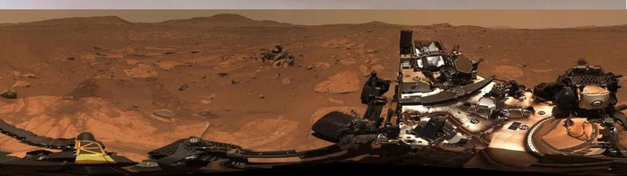 NASA tìm ra nơi có thể chứa hóa thạch sinh vật Sao Hỏa- Ảnh 2. Toàn cảnh khu vực Đồi Airey bên trong Jezero Crater