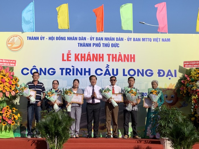 Chính thức thông xe cầu Long Đại- Ảnh 2. Chính thức thông xe cầu Long Đại- Ảnh 2.