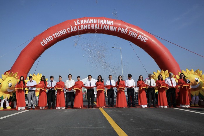 Chính thức thông xe cầu Long Đại- Ảnh 1. Chính thức thông xe cầu Long Đại- Ảnh 1.