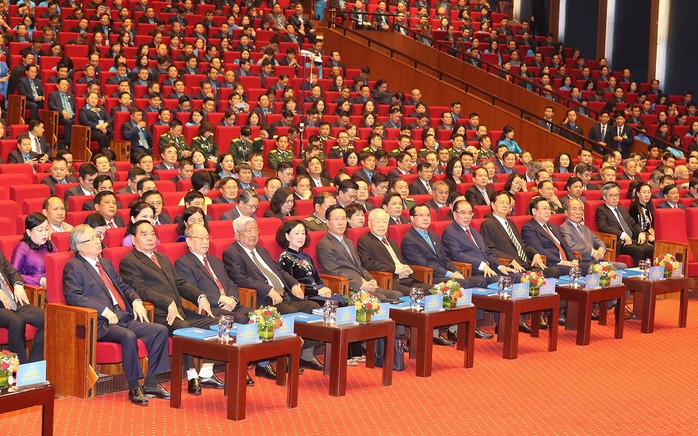 Lãnh đạo Đảng, Nhà nước và các đại biểu tại phiên khai mạc Đại hội XIII Công đoàn Việt Nam