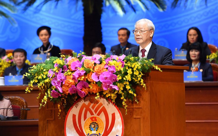 Tổng Bí thư Nguyễn Phú Trọng phát biểu chỉ đạo tại đại hội 