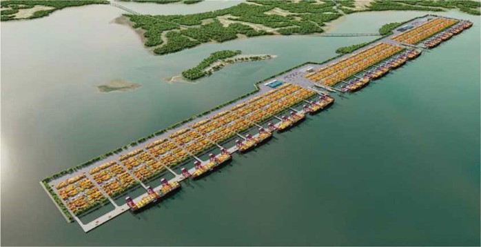 Phối cảnh cảng trung chuyển quốc tế Cần Giờ Phối cảnh cảng trung chuyển quốc tế Cần Giờ