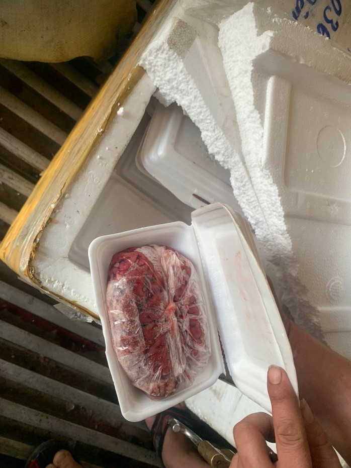 Phát hiện số lượng lớn thực phẩm không rõ nguồn gốc tại Công ty Decqb Logistics.- Ảnh 1. Phát hiện số lượng lớn thực phẩm không rõ nguồn gốc tại Công ty Decqb Logistics.- Ảnh 1.