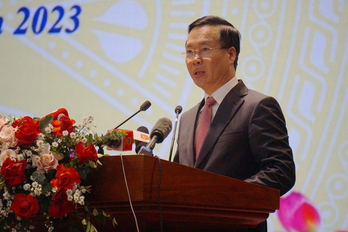 Chủ tịch nước Võ Văn Thưởng phát biểu tại hội nghị của Tòa án nhân dân tối cao- Ảnh 1. Chủ tịch nước Võ Văn Thưởng phát biểu tại hội nghị của Tòa án nhân dân tối cao- Ảnh 1.
