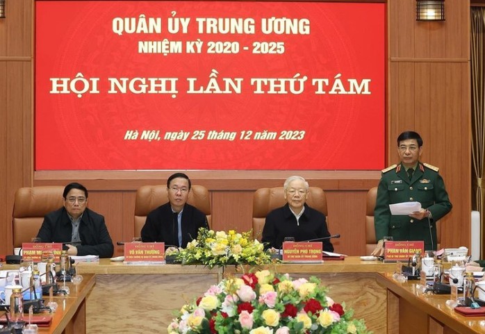 Những hình ảnh Tổng Bí thư Nguyễn Phú Trọng chủ trì Hội nghị Quân ủy Trung ương- Ảnh 6. Những hình ảnh Tổng Bí thư Nguyễn Phú Trọng chủ trì Hội nghị Quân ủy Trung ương- Ảnh 6.
