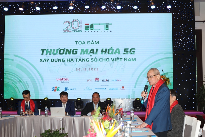 Nguyên Thứ trưởng Thường trực Bộ Bưu chính Viễn thông Mai Liêm Trực phát biểu tại tọa đàm Ảnh: Minh Sơn Nguyên Thứ trưởng Thường trực Bộ Bưu chính Viễn thông Mai Liêm Trực phát biểu tại tọa đàm Ảnh: Minh Sơn