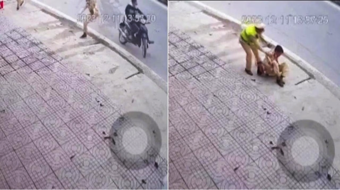 Sức khoẻ thiếu tá CSGT bị thanh niên tông gãy chân hiện thế nào?- Ảnh 1. Sức khoẻ thiếu tá CSGT bị thanh niên tông gãy chân hiện thế nào?- Ảnh 1.
